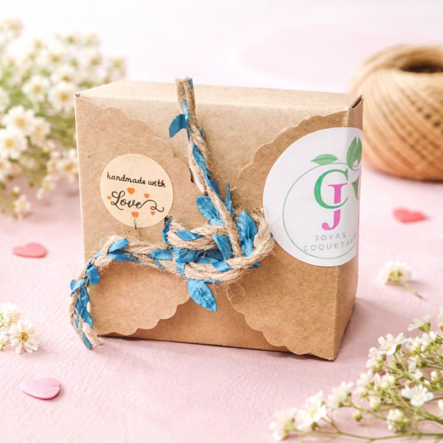 Conjunto frutal pera artesanal • Joyas Coquetas Conjunto frutal pera artesanal - Imagen 7