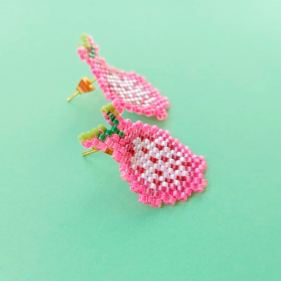 Pendientes Pitaya • Joyas Coquetas Pendientes Pitaya - Imagen 5