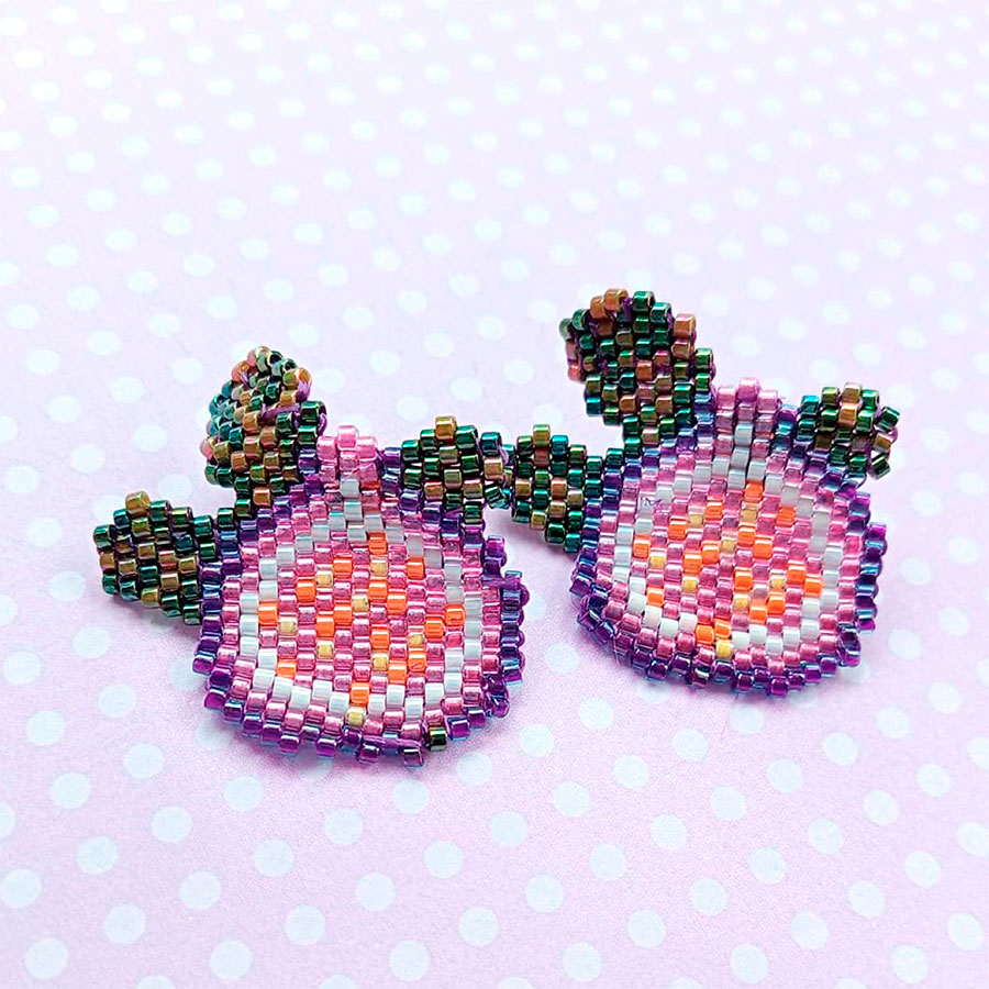 Pendientes fruta higo • Joyas Coquetas Pendientes fruta higo - Imagen 2