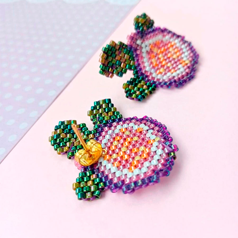 Pendientes fruta higo • Joyas Coquetas Pendientes fruta higo - Imagen 4