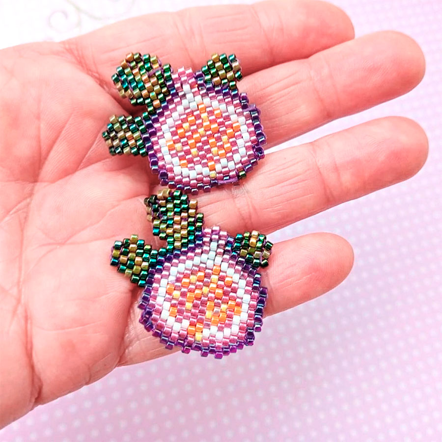 Pendientes fruta higo • Joyas Coquetas Pendientes fruta higo - Imagen 3